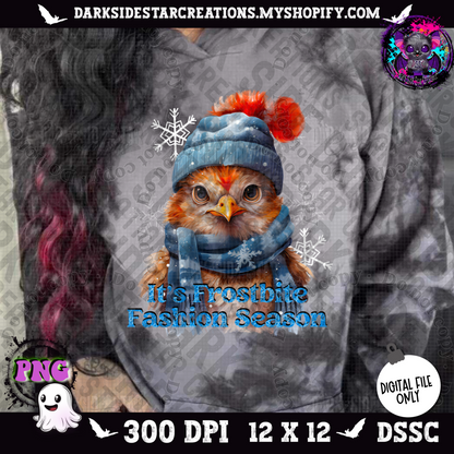Frostbite Fashion Season Chicken PNG | 300 DPI | PNG | Digital Files Only (1)