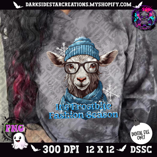 Frostbite Fashion Season Goat PNG | 300 DPI | PNG | Digital Files Only (1)