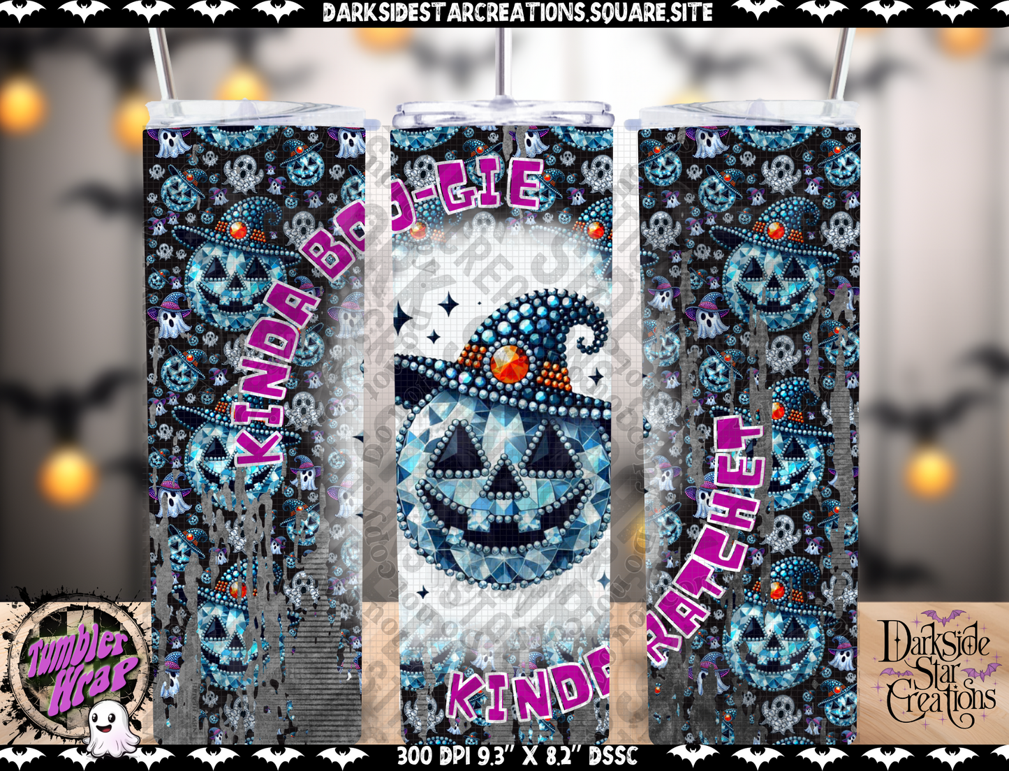 Kinda Boo-gie Kinda Ratchet Tumbler Wrap Design PNG | 300 DPI | Tumbler Wrap | PNG | Digital Files Only (1)
