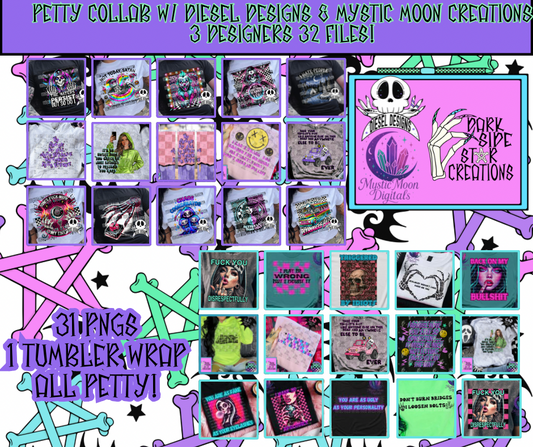 Petty Collab With DD & MMC | Collab | 300 DPI | PNG |  Tumbler Wrap |Digital Files Only (30)