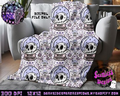 Merry Creepmas Seamless Design PNG | 300 DPI | 12X12 | Seamless | PNG | Digital Files Only (3 Sizes Included)