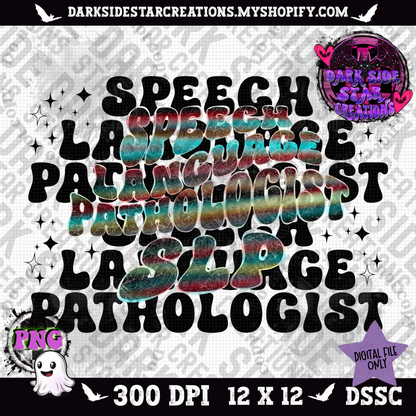 Speech Language Pathologist SLP PNG | 300 DPI | PNG | Digital Files Only (1)
