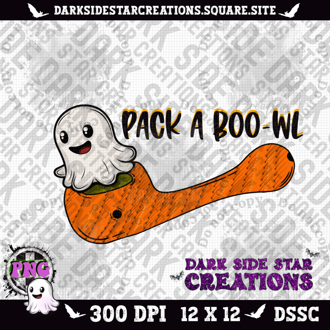 Pack a Boo-wl PNG | 300 DPI | PNG | Digital Files Only (1)
