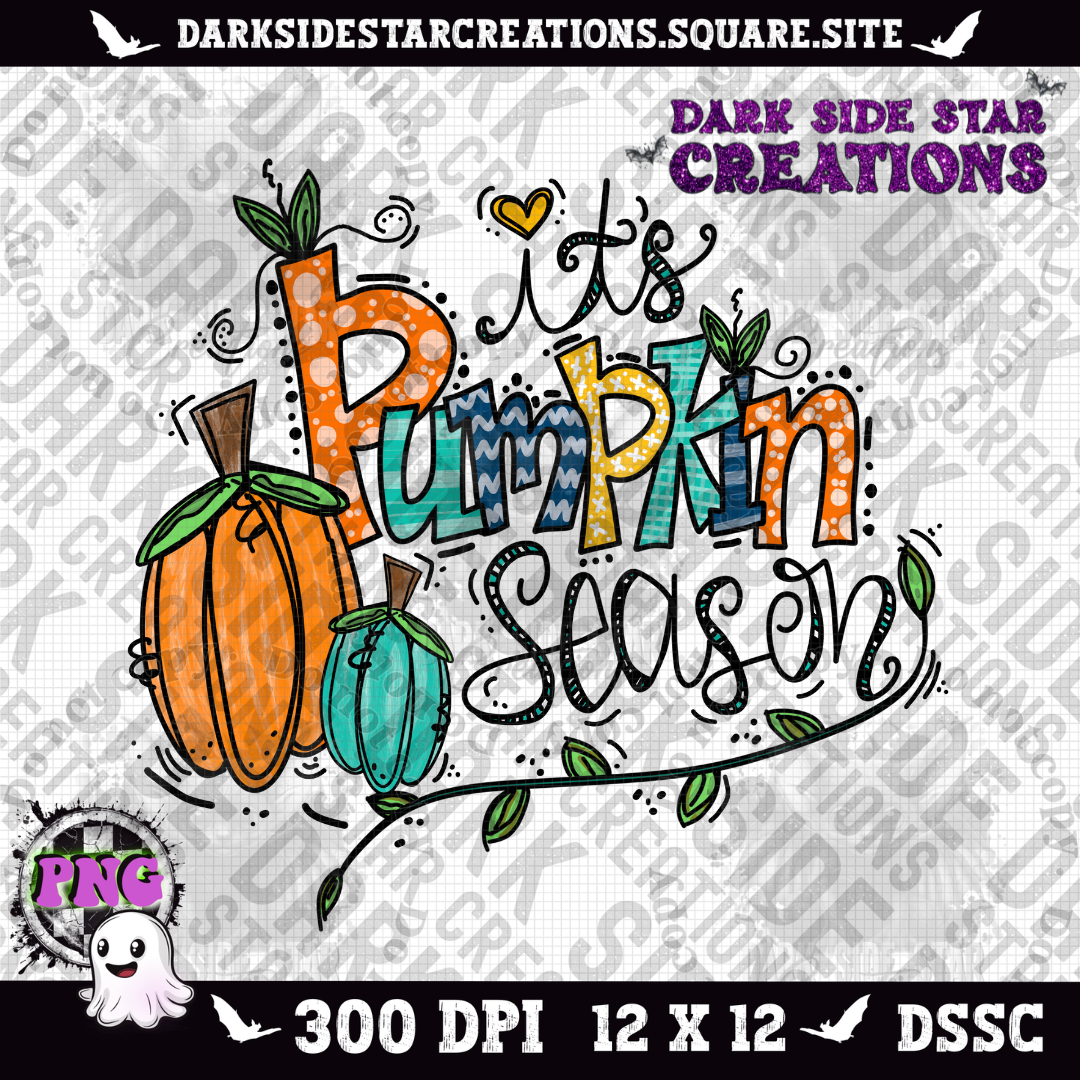 It's Pumpkin Season PNG | 300 DPI | PNG | Digital Files Only (1)