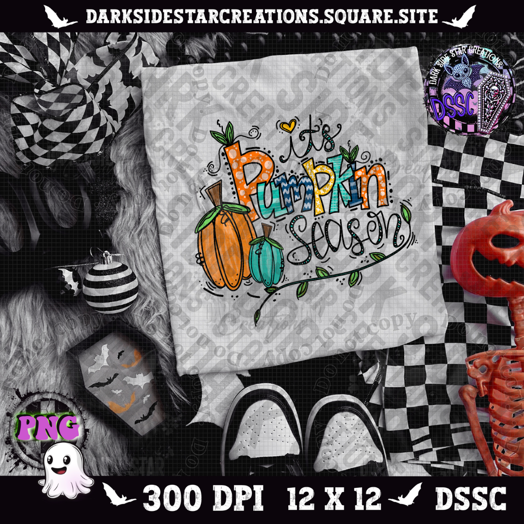 It's Pumpkin Season PNG | 300 DPI | PNG | Digital Files Only (1)