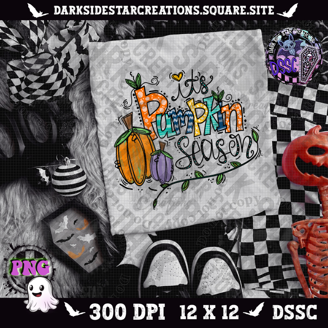 It's Pumpkin Season V2 PNG | 300 DPI | PNG | Digital Files Only (1)