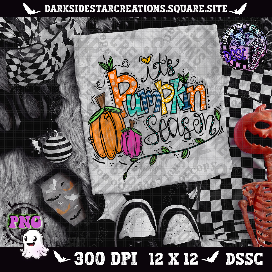 It's Pumpkin Season V6 PNG | 300 DPI | PNG | Digital Files Only (1)