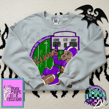 Football Mascot Stallions PNG | 300 DPI | PNG | Digital Files Only (1)