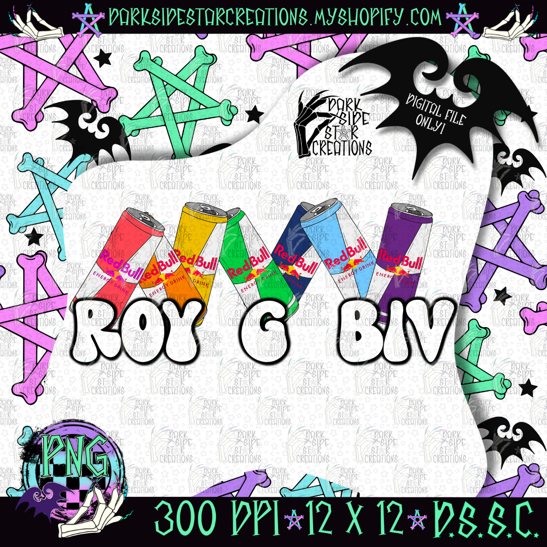 Roy G Biv PNG | 300 DPI | PNG | Digital Files Only (1)