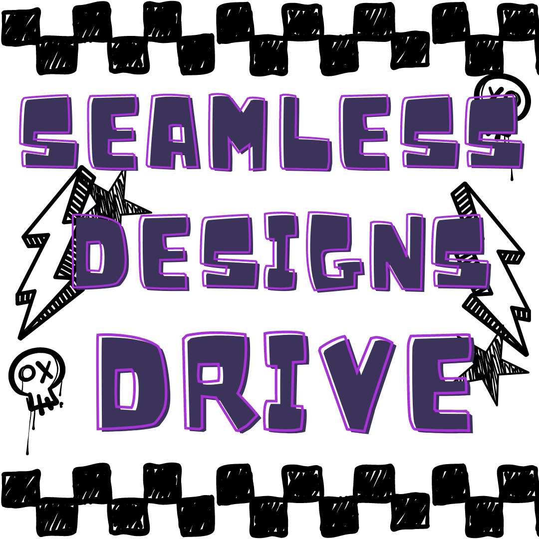 Seamless Designs Drive By Dark SIde Star Creations  | 300 DPI | PNG | Digital File Seamless Designs | 12x12 | 10x10 | Digital Files Only