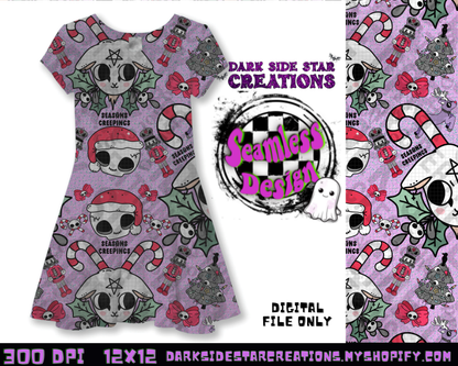 Seasons Creepings Seamless Design PNG | 300 DPI | 12X12 | Seamless | PNG | Digital Files Only (3 Sizes Included)
