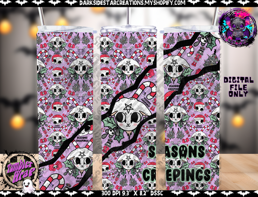 Seasons Creepings Tumbler Wrap Design PNG | 300 DPI | Tumbler Wrap | PNG | Digital Files Only (1)