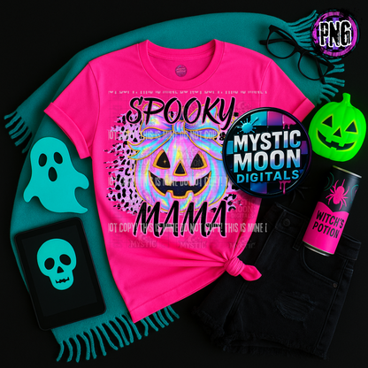 Neon Nightmares Collab With Mystic Moon Digitals | Collab | 300 DPI | PNG | Seamless | Tumbler Digital Files Only