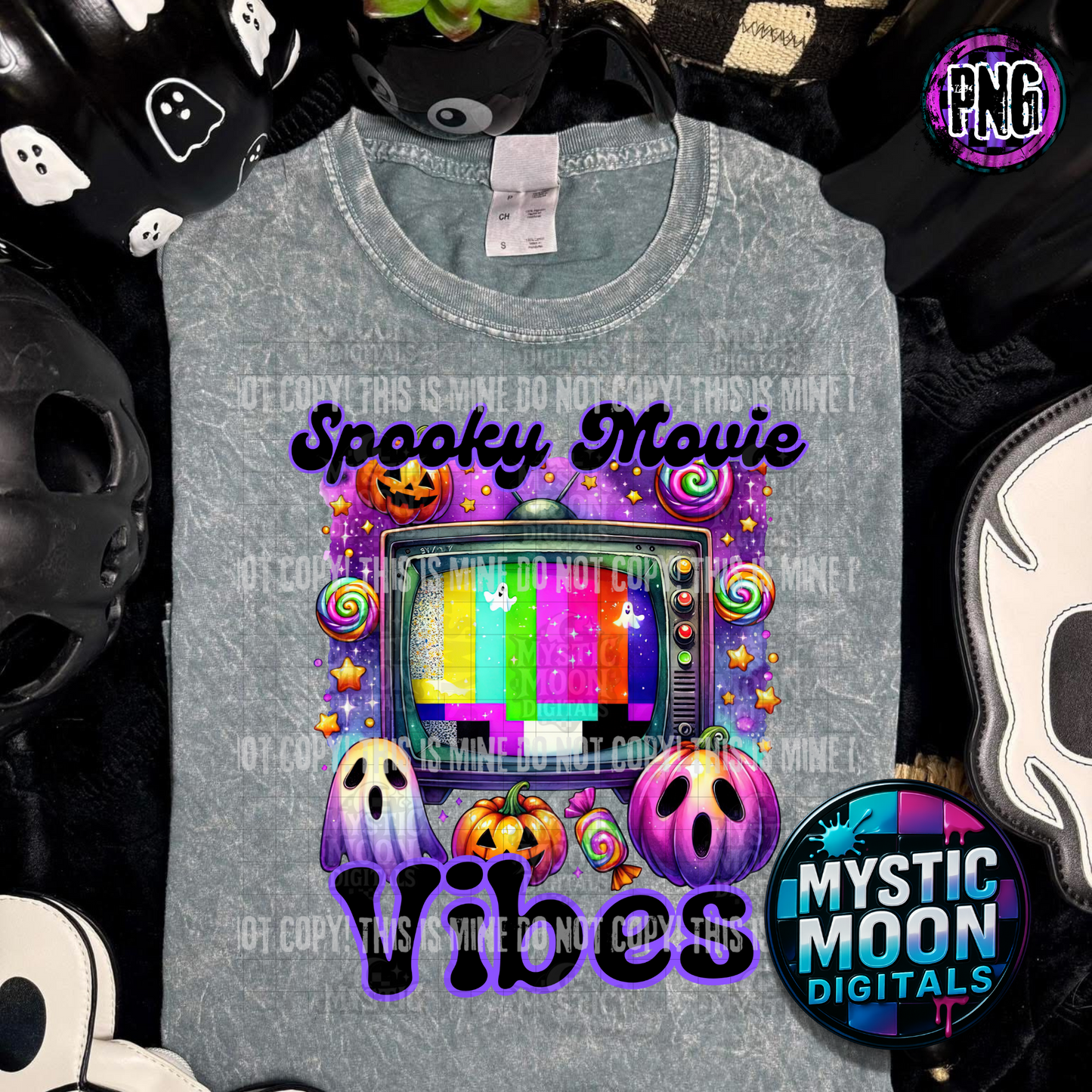 Neon Nightmares Collab With Mystic Moon Digitals | Collab | 300 DPI | PNG | Seamless | Tumbler Digital Files Only