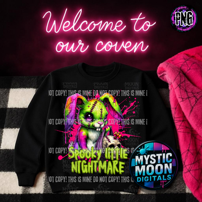 Neon Nightmares Collab With Mystic Moon Digitals | Collab | 300 DPI | PNG | Seamless | Tumbler Digital Files Only