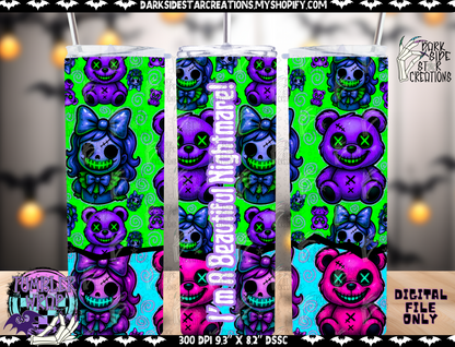 Neon Nightmares Collab With Mystic Moon Digitals | Collab | 300 DPI | PNG | Seamless | Tumbler Digital Files Only