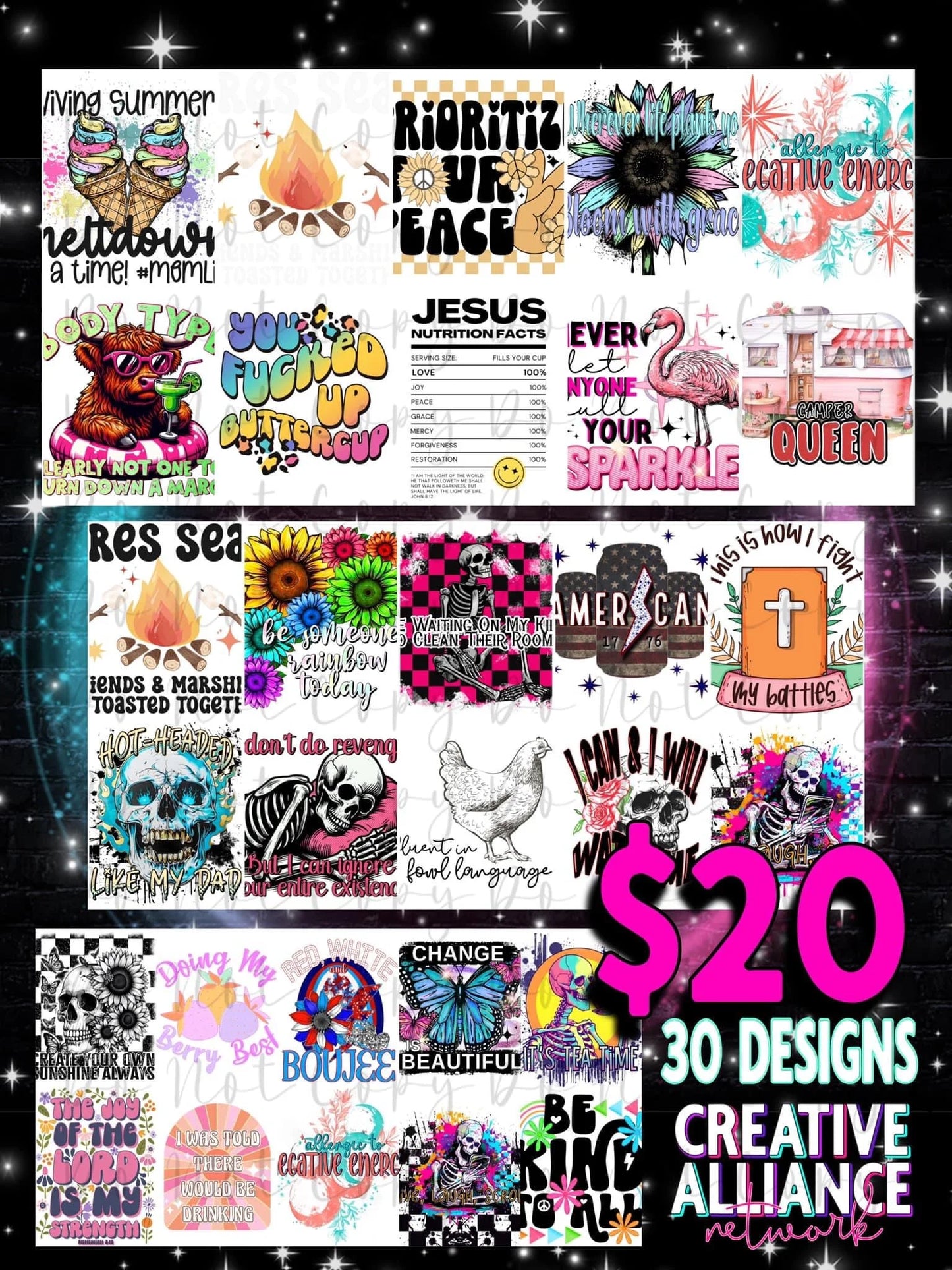 Designers Choice Creative Alliance Network CAN Collab 1st June 7th 2024 PNG | Collab | 300 DPI | PNG | Digital Files Only (30)