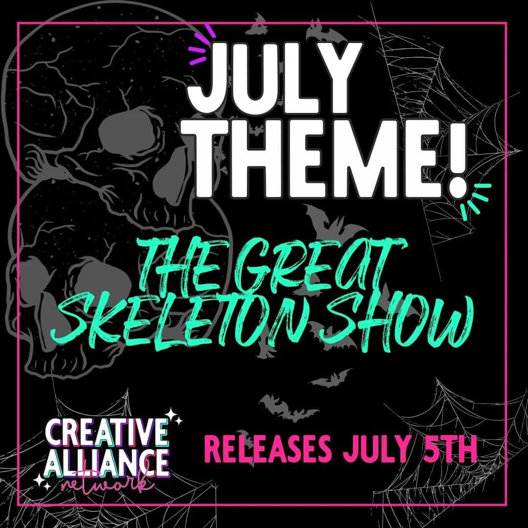 The Great Skeleton Show Creative Alliance Network CAN Collab 2nd July 5th 2024 PNG | Tumbler | Collab | 300 DPI | PNG | Digital Files Only (31)