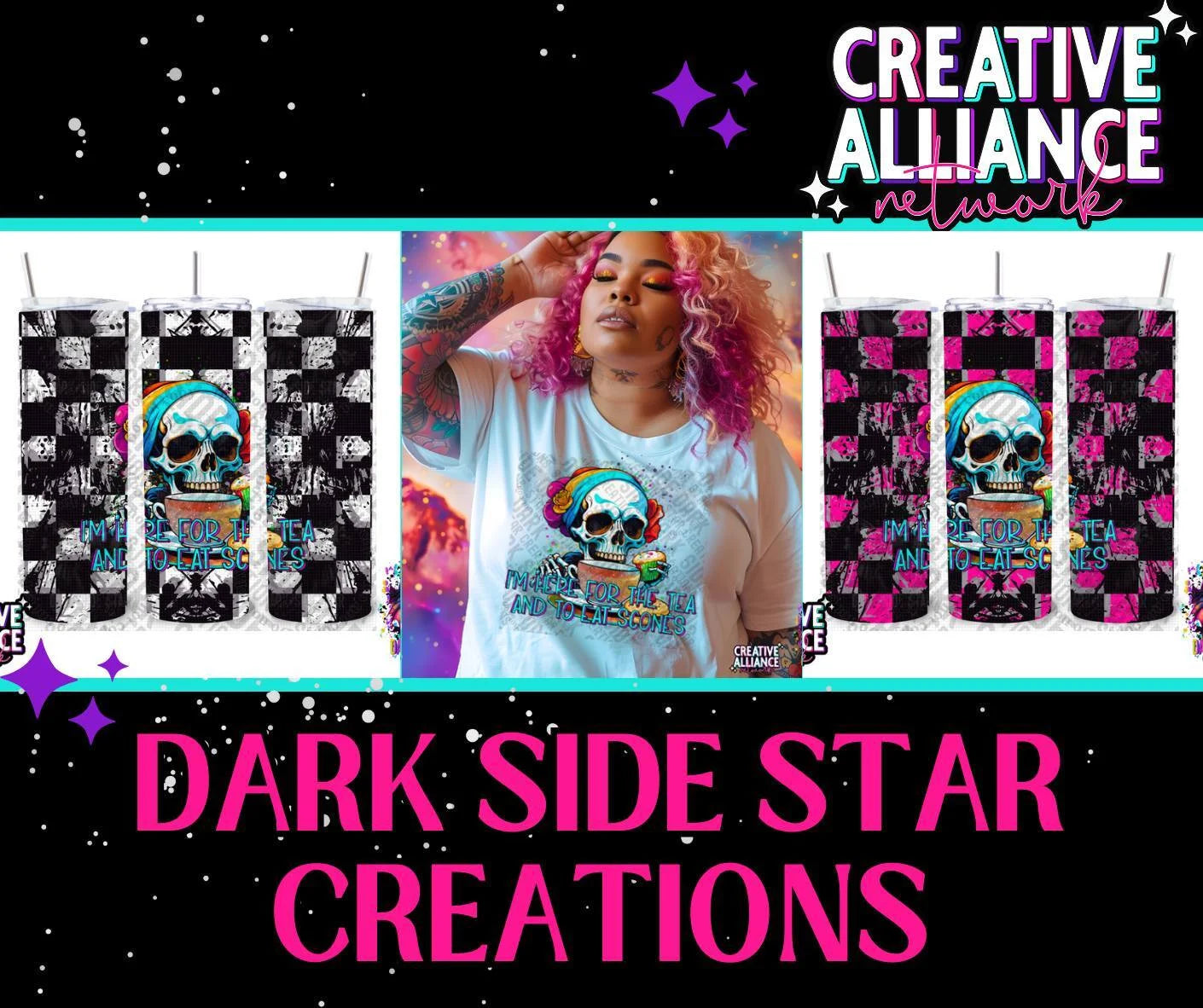 The Great Skeleton Show Creative Alliance Network CAN Collab 2nd July 5th 2024 PNG | Tumbler | Collab | 300 DPI | PNG | Digital Files Only (31)