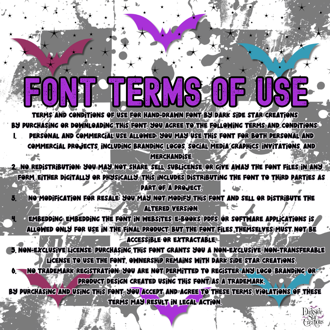 Craleb Hand Drawn Font By DSSC 72 Characters Included Digital File Only OTF