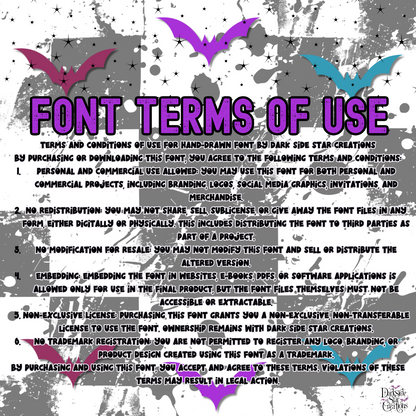 Craleb Hand Drawn Font By DSSC 72 Characters Included Digital File Only OTF