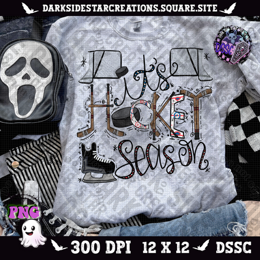 It's Hockey Season PNG | 300 DPI | PNG | Digital Files Only (1)