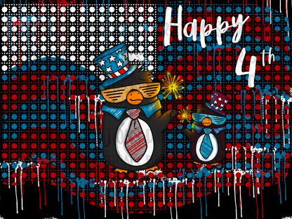 Penguin 4th of July DIGITAL FILE