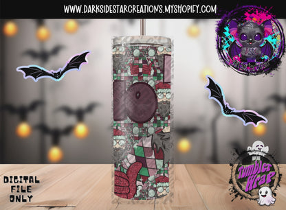 Ho Ho Ho Tumbler Wrap Design PNG | 300 DPI | Tumbler Wrap | PNG | Digital Files Only (1)