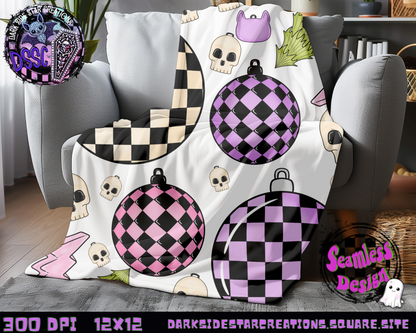 Emo Christmas Seamless Transparent Designs PNG | 300 DPI | 12X12 | Seamless | PNG | Digital Files Only ( 3 Sizes Included)