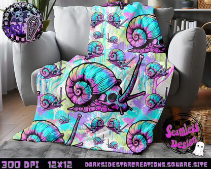 Snail Trail Seamless Design PNG | 300 DPI | 12X12 | Seamless | PNG | Digital Files Only (2 Sizes Included)