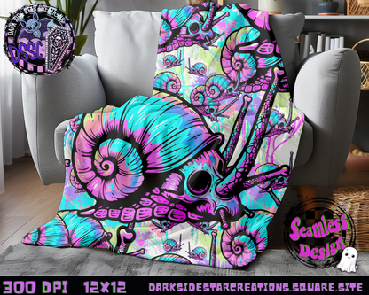Snail Trail Seamless Design PNG | 300 DPI | 12X12 | Seamless | PNG | Digital Files Only (2 Sizes Included)