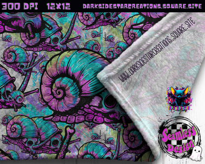 Snail Trail Seamless Design PNG | 300 DPI | 12X12 | Seamless | PNG | Digital Files Only (2 Sizes Included)